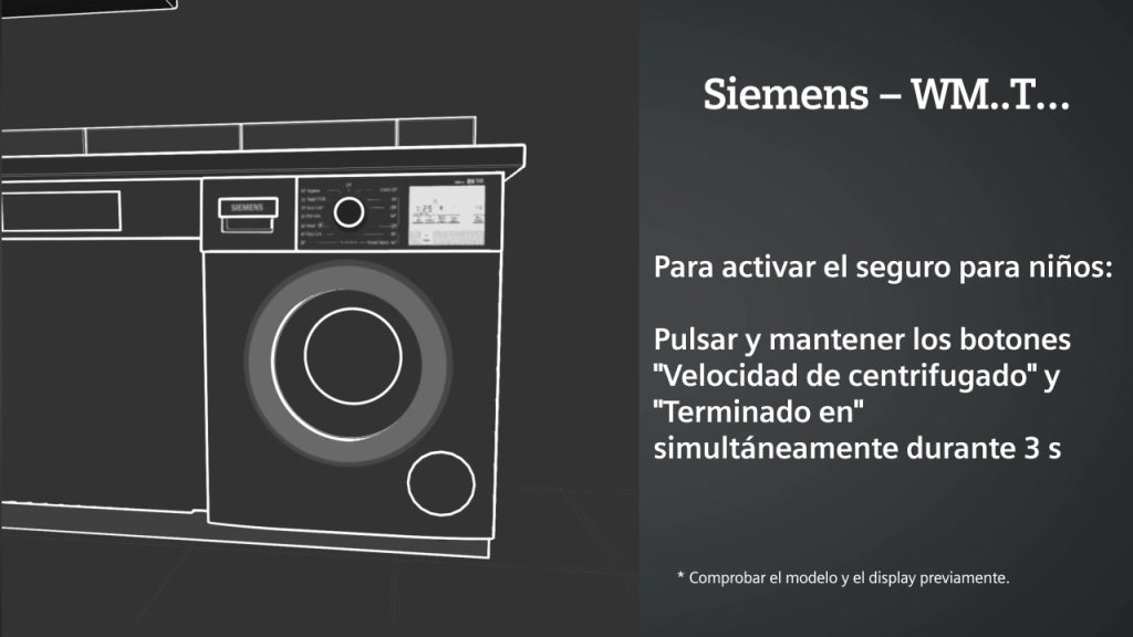 bloqueo niños lavadora siemens