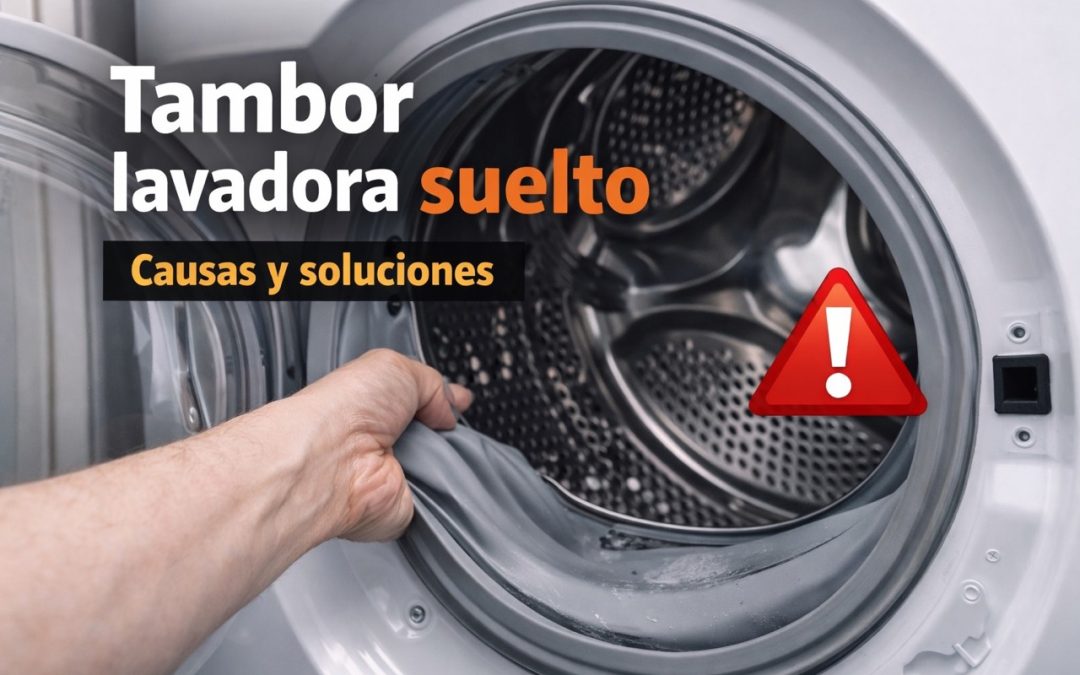 Tambor de la lavadora suelto: causas, riesgos y cómo solucionarlo