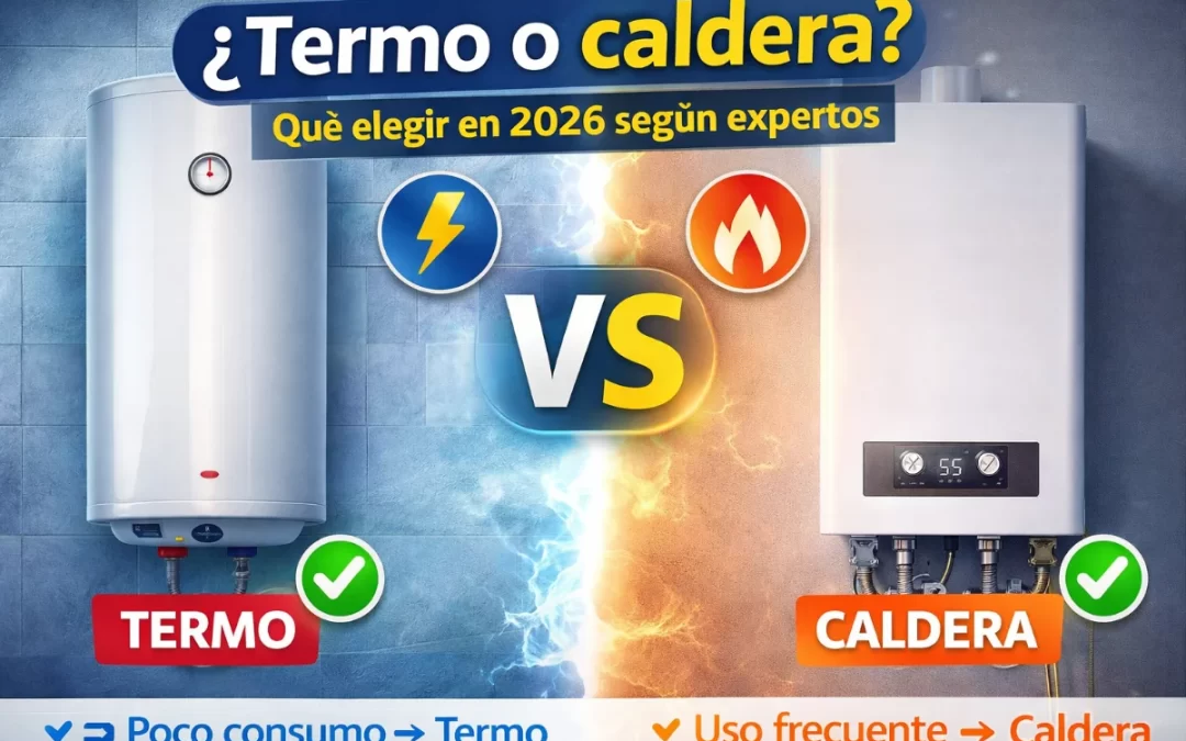 ¿Termo o caldera? Qué elegir según expertos