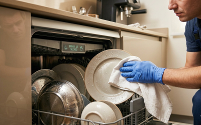 Mi lavavajillas no seca: 4 razones técnicas que nada tienen que ver con el abrillantador